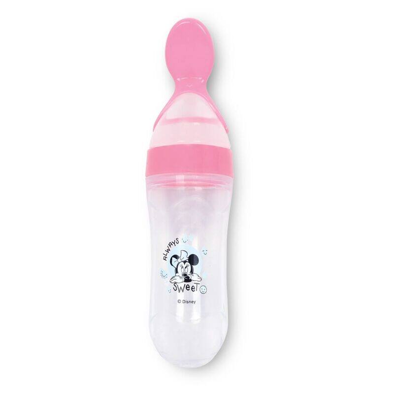 

Disney Minnie Mouse Silicone Food Dispensing Spoon, Pink