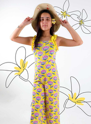 Aiko Resort Wear Floral Jumpsuit for Girls, 7-8 Years, RSS22A25, Multicolour