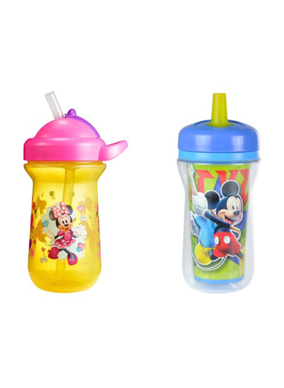 

The First Years Mickey & Minnie Insulated Straw Cup, 2 x 9oz, Multicolour