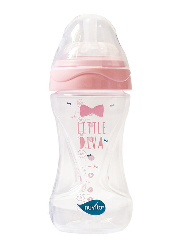 

Nuvita Mimic Cool Anti Colic Baby Bottles 250ml, Pink