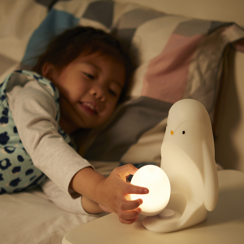 Tommee Tippee Penguin 2-in-1 Portable Nursery Night Light, White