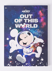 Disney Mickey Mouse Out of this World Arabic Notebook, A5 Size, Black