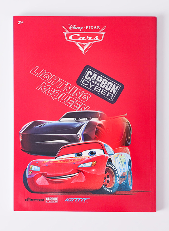 Disney Cars Super Charge Arabic Notebook, A5 Size, Red