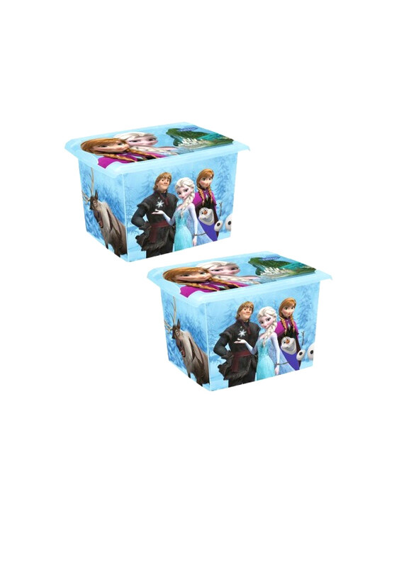 

Keeeper Disney Frozen Deco Organiser Box, 20.5L + 20.5L, Blue