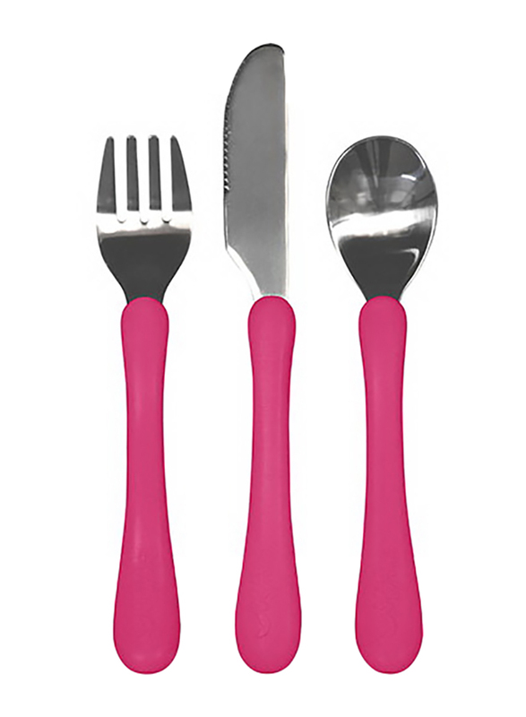 Green Sprouts Learning Cutlery Set, Pink