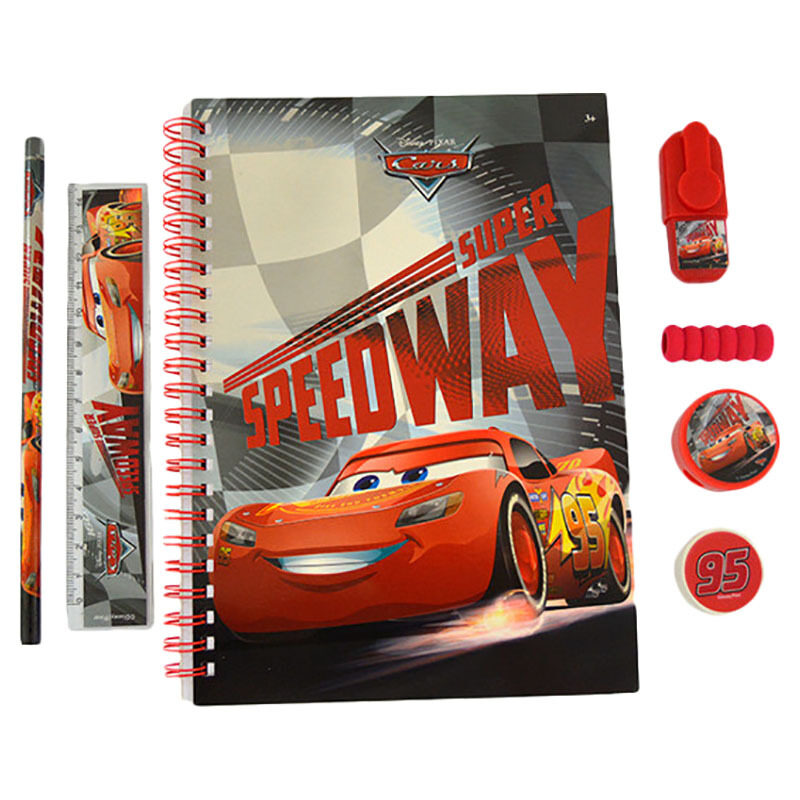 

Disney 7-Piece Cars Stationery Set, Red