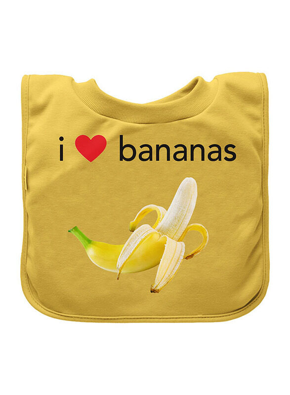 

Green Sprouts Pull-Over Food Bananas Design Bib, Yellow