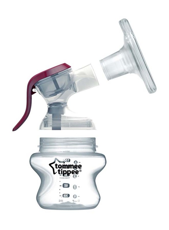 Tommee Tippee Made for Me Manual Breast Pump, Pink