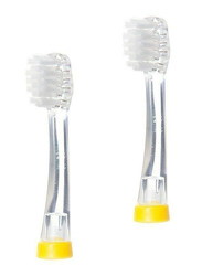 Brush Baby Baby Sonic Replacement Brush Heads, 2 Pieces, Clear