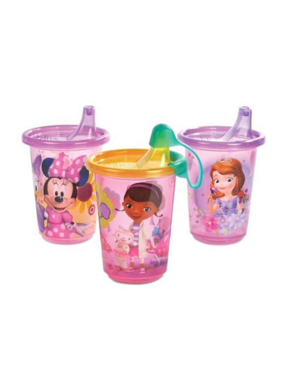 

The First Years Disney Jr. Girl Take & Toss Sippy Cup, 10oz, 3 Pieces, Pink