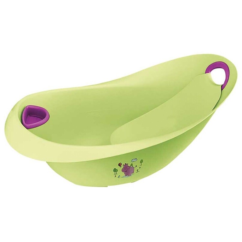 

Keeeper Hippo Bath Tub with Handle & Plug for Baby, Lime