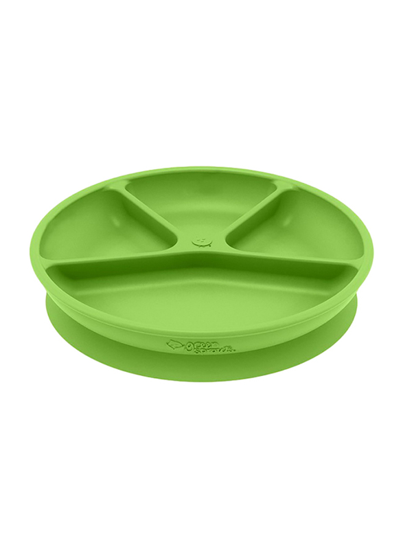Green Sprouts Learning Plate, Green