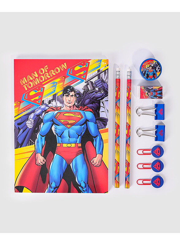 

Disney Warner Bros. Superman Man of Tomorrow Stationery Set, 10 Piece, Blue