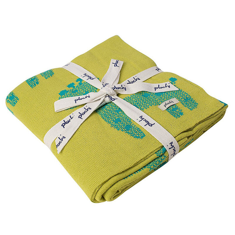 

Pluchi Giraffe Baby Blanket, Green