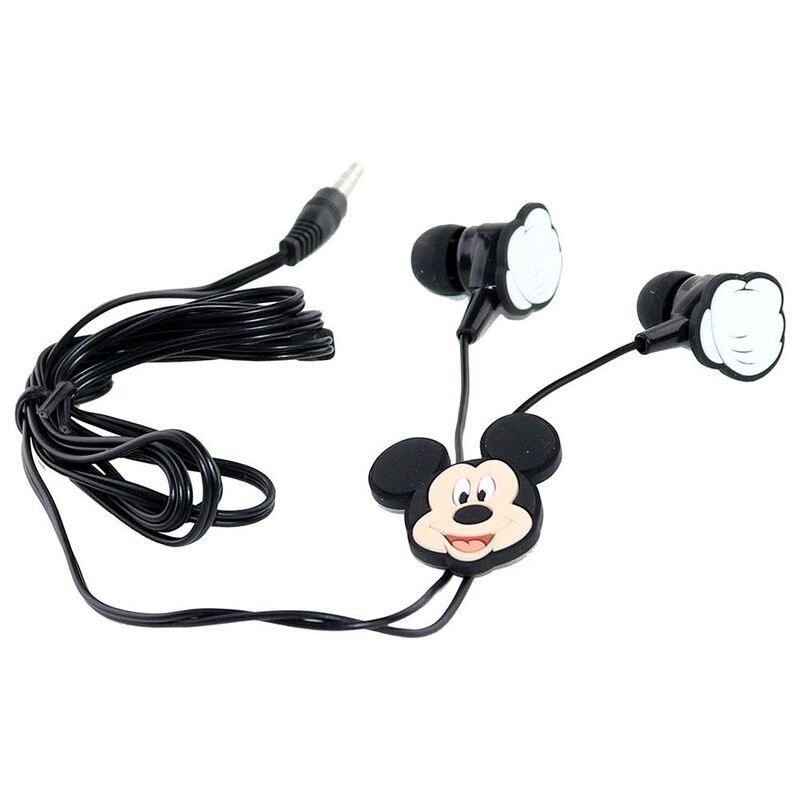 

Disney 3.5 mm Jack In-Ear Mickey Mouse Earphones for Kids, Black