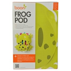 Boon Frog Pod Drain and Storage Bath Toy for Kids, Green