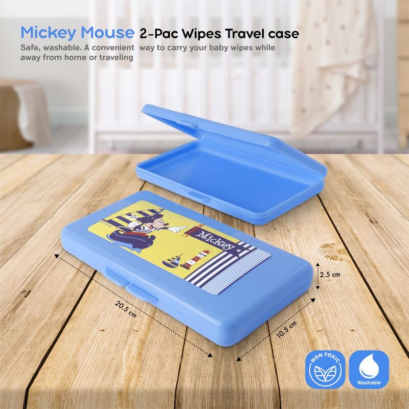 Disney Mickey Mouse Baby Wipe Case, Blue