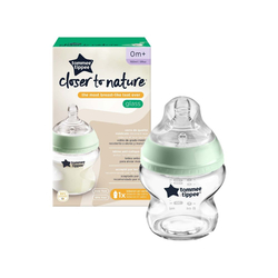Tommee Tippee Closer To Nature Glass Feeding Bottle, 150ml, Clear