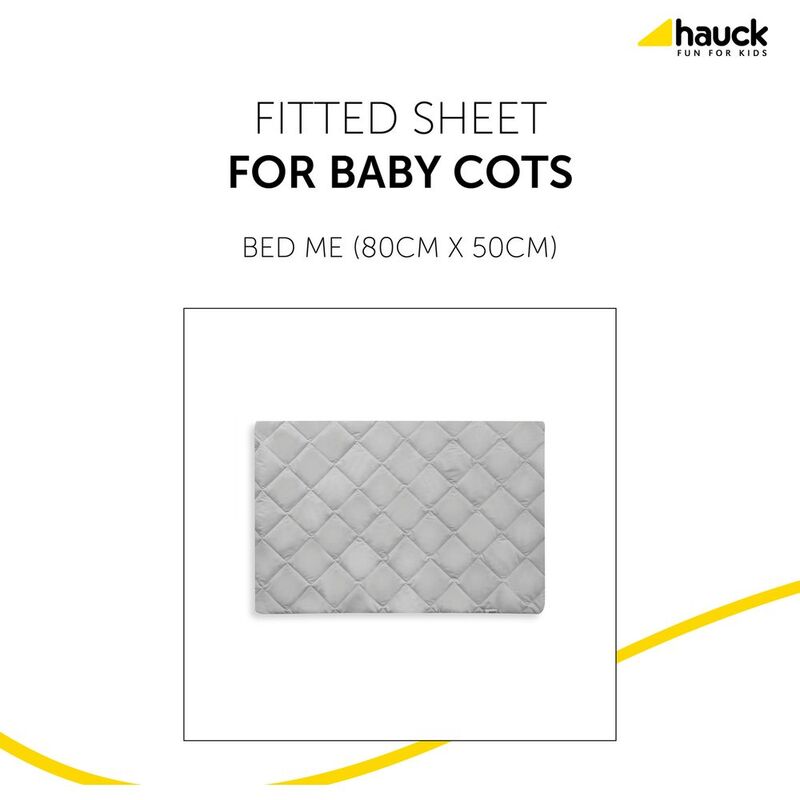 Hauck 50cm Bed Me Travel Cot Mattress, Grey