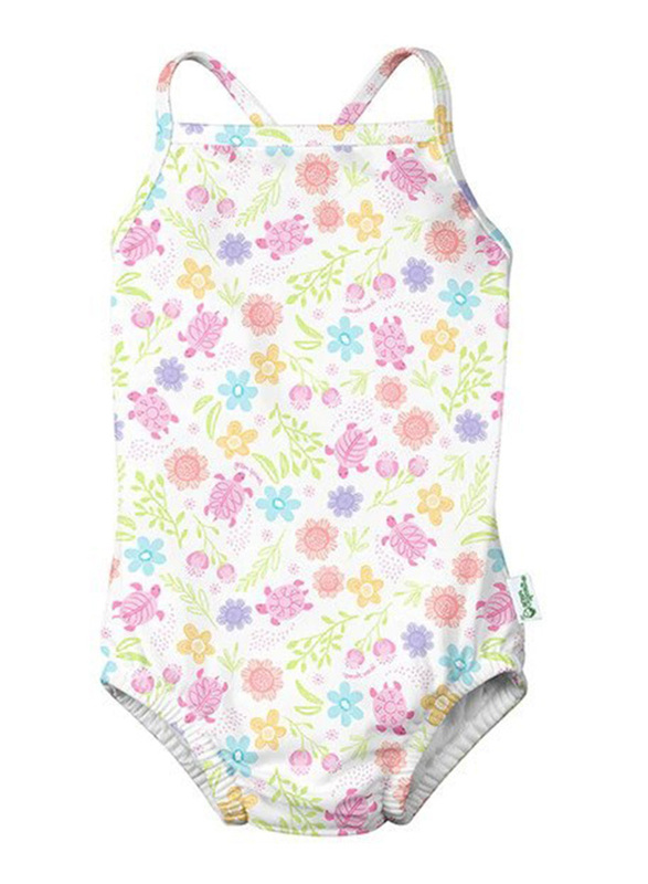 Green Sprouts Swimsuit with Built-in Reusable Absorbent Swim Diaper, 18 Months 1 Count