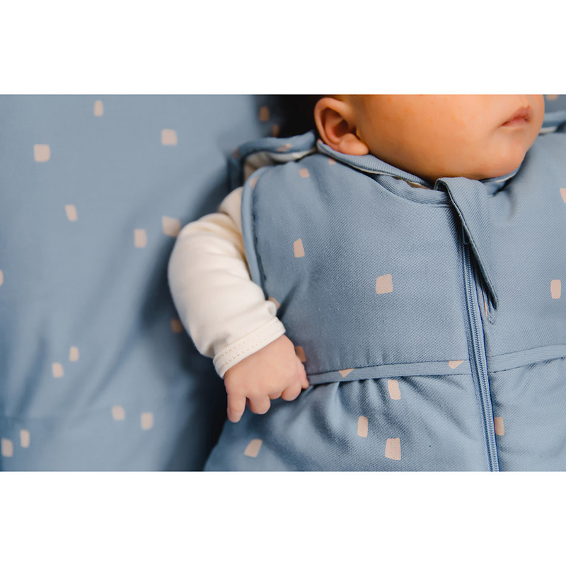 Gloop Organic Sleeping Bag for Baby, 6-24 Months, City Blue