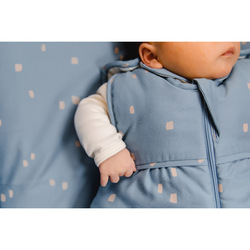 Gloop Organic Sleeping Bag for Baby, 6-24 Months, City Blue