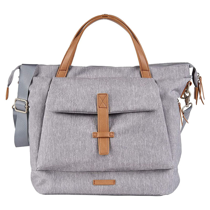 BaBaBing Erin Tote Changing Bag for Baby, Grey