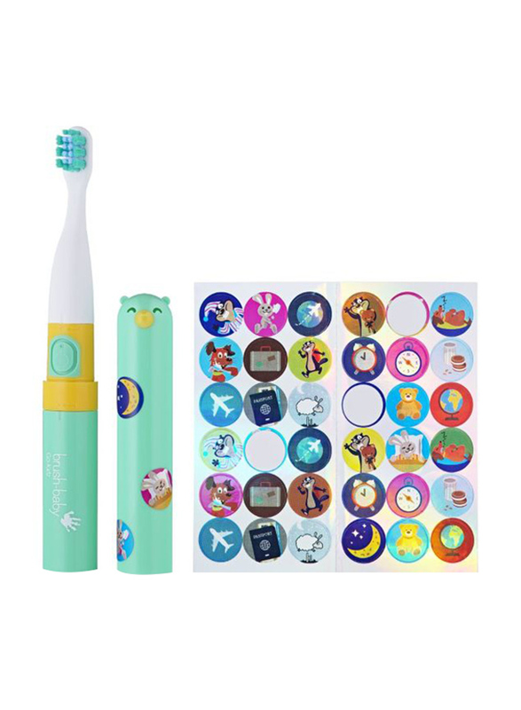 Brush Baby Go Kidz Electric Toothbrush Teal, Toothpaste, 2 Pieces, 50ml