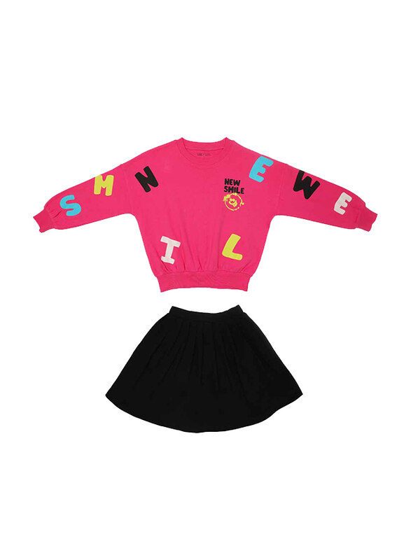 

Aiko Sweat Top & Skirt Set for Girls, 2 Pieces, 11-12 Years, Pink