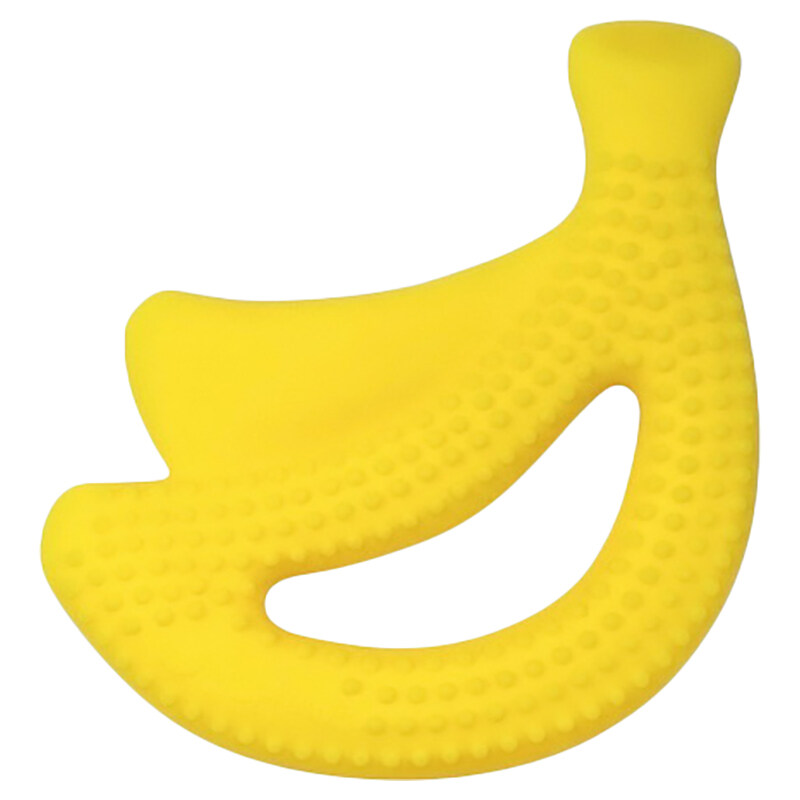 

Green Sprouts Banana Silicone Fruit Teether for Kids, Yellow