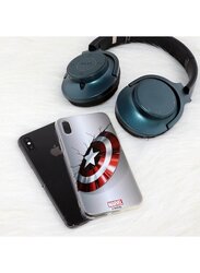 Marvel iPhone X Captain America Printed Mobile Phone Case Cover, White/Red