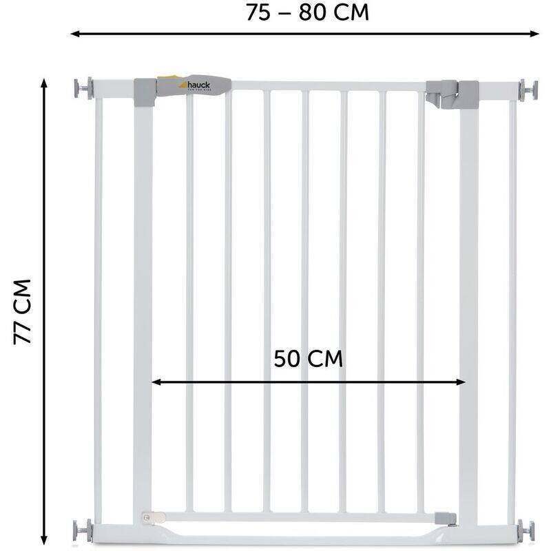 Hauck Clear Step Safety Gates, White