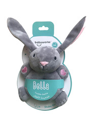 Babyworks Cuddle Rattle Bella Bunny, Grey