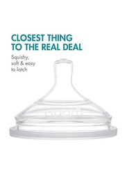 Boon Nursh Nipples Fast 6m+ Pack of 3, Clear