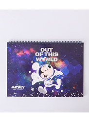 BTS Stationery Disney Mickey Mouse Out of This World Sketchbook, A3 Size, Multicolour