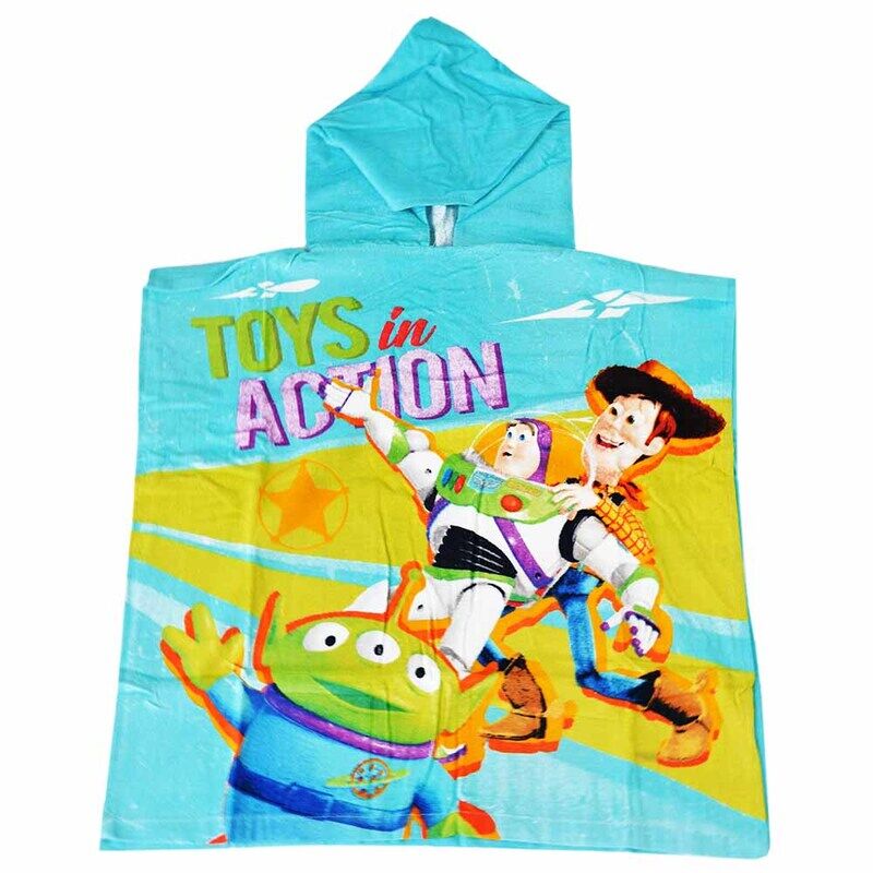 

Disney Toys Story Printed Beach Poncho, Sky Blue
