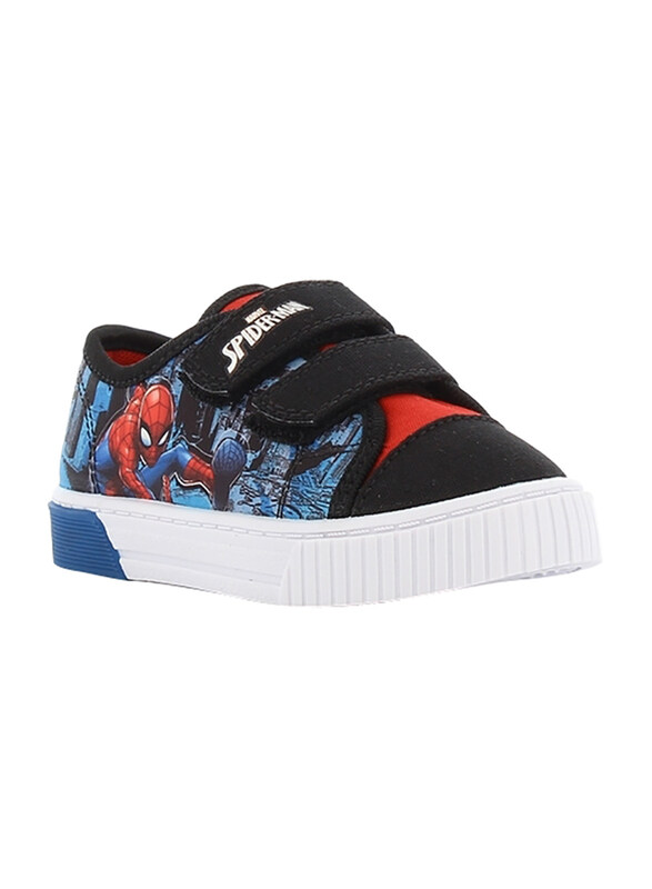 

Marvel Spiderman Low Top Sneakers, 28, Black/White