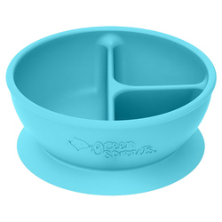 Green Sprouts Learning Bowl, Aqua