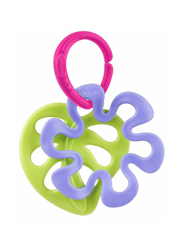 Playgro in My Garden Nature Leaf & Flower Teether, Multicolour