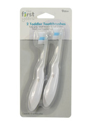 The First Years Toddler Toothbrush, 2 Pieces, White