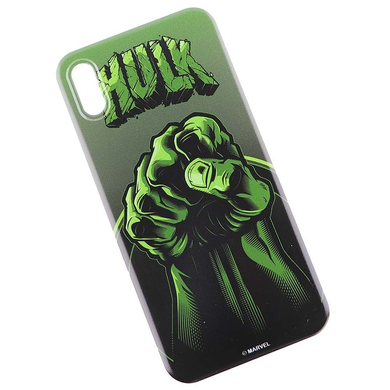 Marvel Apple iPhone X Hulk Printed Mobile Phone Case Cover, Green