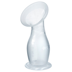 Tommee Tippee Silicone Manual Breast Pump, Clear