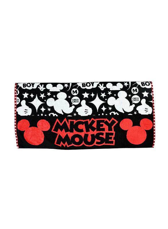 

Disney Mickey Cotton Hand Towels, 34 x 80cm, Red/Black