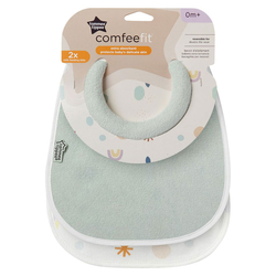 Tommee Tippee Closer to Nature Milk Feeding Bibs, 2 Pieces, Green
