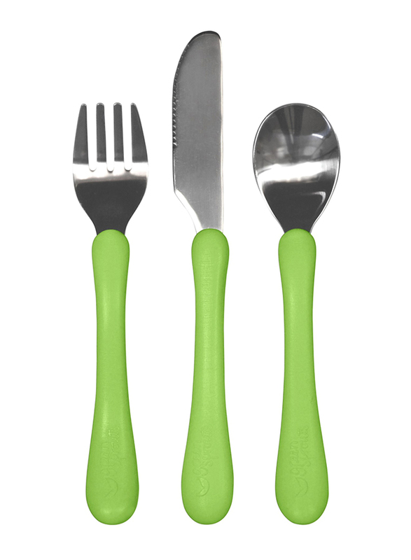 Green Sprouts Learning Cutlery Set, Green