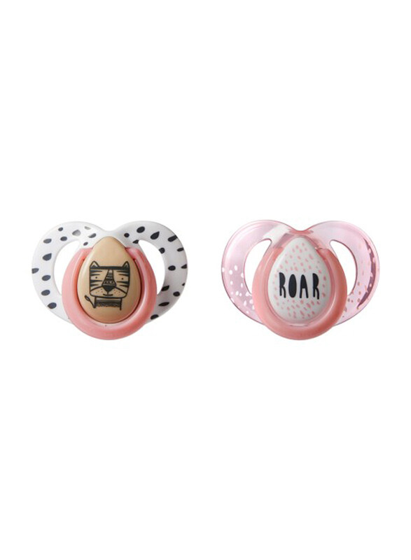 

Tommee Tippee Every Day Tiger Soother, 2 Pieces, Pink