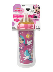 The First Years Minnie Insulated Straw Feeding Cup, 266ml, Pink