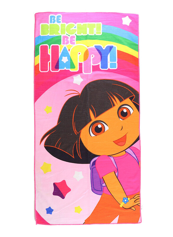 

Nickelodeon Dora Microfibre Kids Beach Bath Towel, 55 x 110cm, Pink
