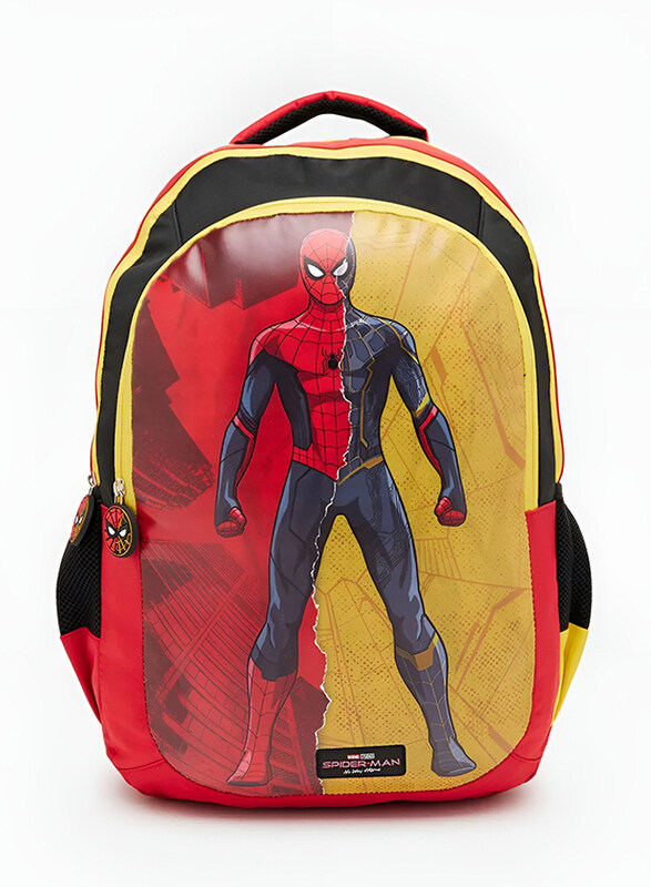 

BTS Bags Marvel Spiderman Backpack Bags For Boys, 18 Inch, Red/Black
