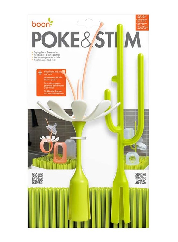Boon Stem/Poke Drying Rack Accessory Pack of 2, Green/White